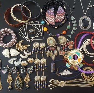 VTG Lot Jewelry Boho All Wearable